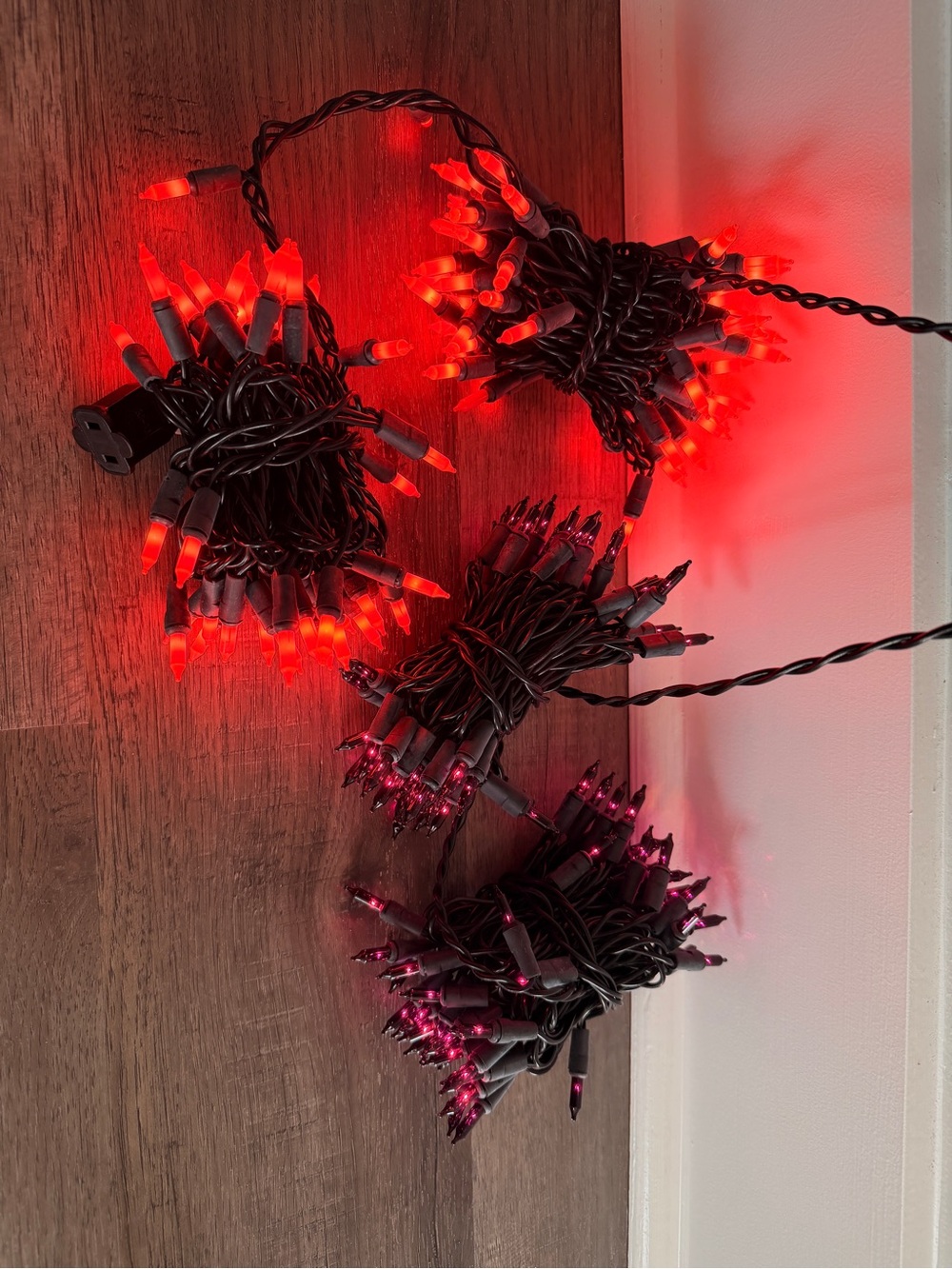 Orange (2) & Purple (2) Holiday String Lights -  25’ each